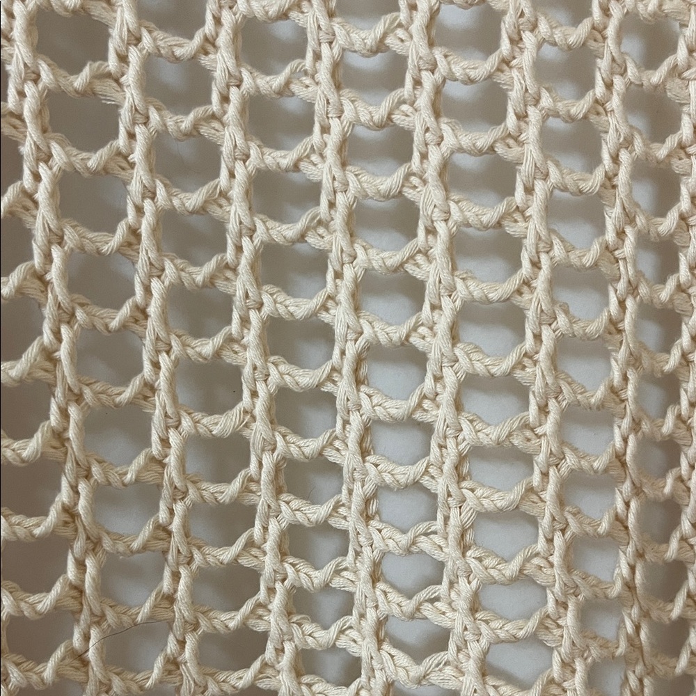 BiBi Beige Open-Knit Cardigan - Picture 6 of 8